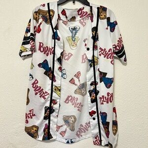 BRATZ ©MGA Ladies‎ Baseball Jersey Button-Down Shirt Large New Without Tag